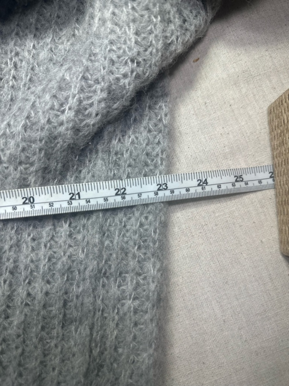 Free People Alpaca Wool Gray Open-Front Women's Knit Cardigan Sweater Women’s M - Picture 4 of 8